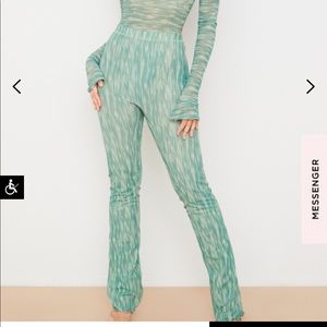 House of CB Ivy Mesh flared trouser